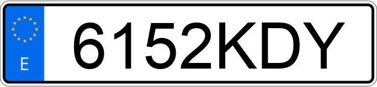 Numer rejestracyjny 6152KDY posiada KIA STONIC