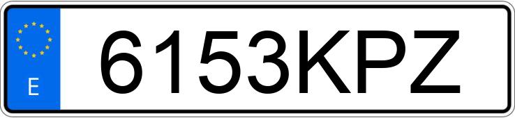 Numer rejestracyjny 6153KPZ posiada KIA SPORTAGE