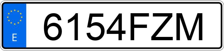 Numer rejestracyjny 6154FZM posiada CITROEN C4 PICASSO 7PZ