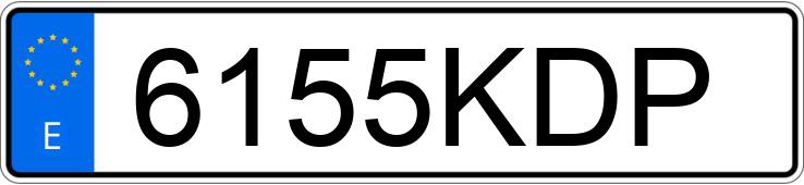 Numer rejestracyjny 6155KDP posiada AUDI A6