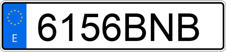 Numer rejestracyjny 6156BNB posiada BMW SERIE 5