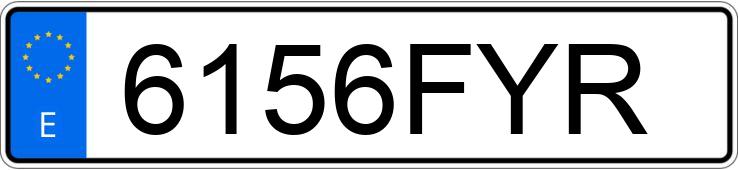 Numer rejestracyjny 6156FYR posiada BMW SERIE 3