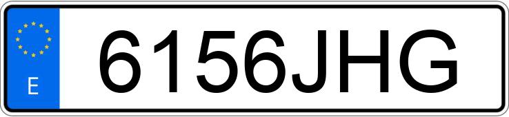 Numer rejestracyjny 6156JHG posiada AUDI A3 SPORTBACK