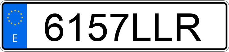 Numer rejestracyjny 6157LLR posiada BMW SERIE 1