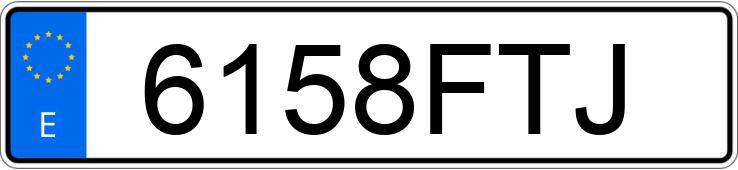 Numer rejestracyjny 6158FTJ posiada RENAULT LAGUNA