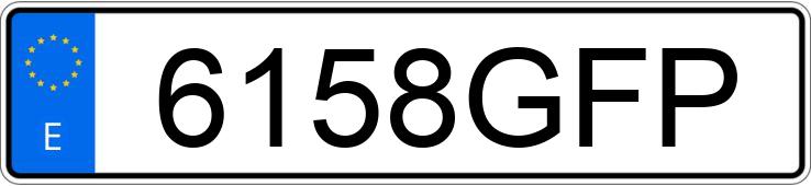 Numer rejestracyjny 6158GFP posiada MERCEDES VITO