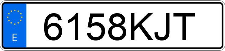 Numer rejestracyjny 6158KJT posiada KIA RIO