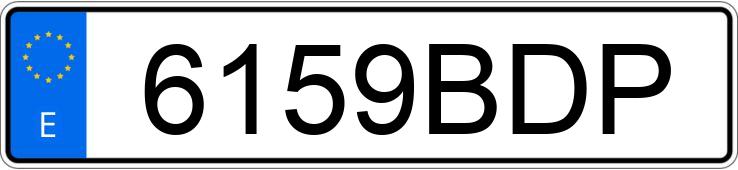 Numer rejestracyjny 6159BDP posiada MERCEDES C (203)