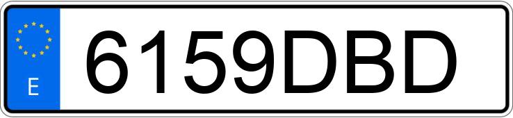 Numer rejestracyjny 6159DBD posiada FORD FOCUS