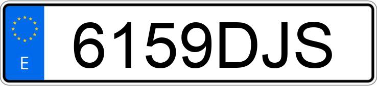Numer rejestracyjny 6159DJS posiada CITROEN JUMPY