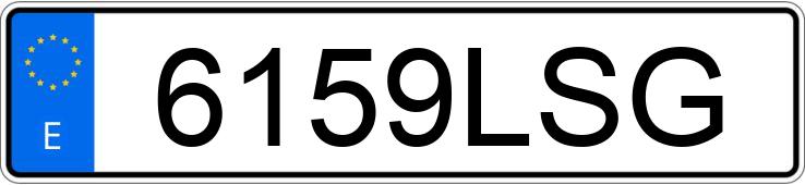 Numer rejestracyjny 6159LSG posiada TOYOTA RAV4