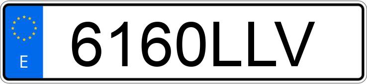 Numer rejestracyjny 6160LLV posiada DACIA DOKKER