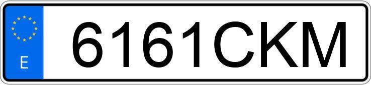 Numer rejestracyjny 6161CKM posiada MERCEDES C (203)