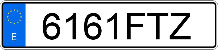 Numer rejestracyjny 6161FTZ posiada PEUGEOT 307