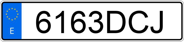 Numer rejestracyjny 6163DCJ posiada VOLKSWAGEN PASSAT