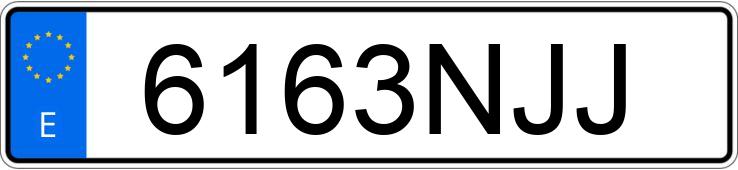 Numer rejestracyjny 6163NJJ posiada MERCEDES SPRINTER