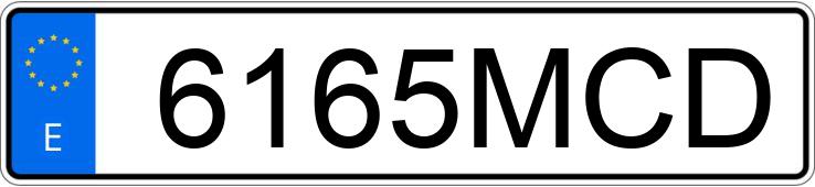 Numer rejestracyjny 6165MCD posiada MINI MINI