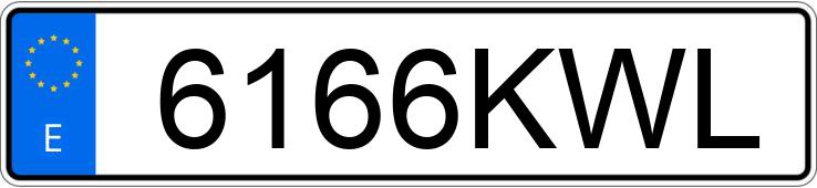 Numer rejestracyjny 6166KWL posiada VOLKSWAGEN CADDY Numer rejestracyjny 6166KWL posiada VOLKSWAGEN CADDY