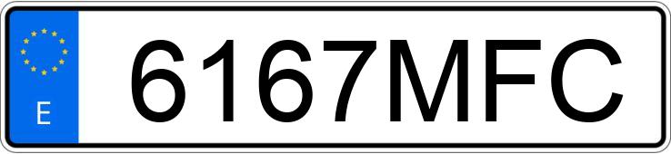 Numer rejestracyjny 6167MFC posiada KIA RIO