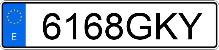 Numer rejestracyjny 6168GKY posiada JEEP WRANGLER