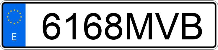 Numer rejestracyjny 6168MVB posiada SKODA SCALA