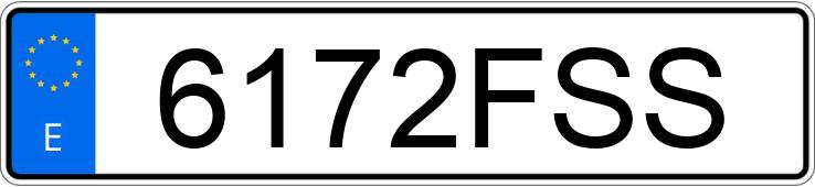 Numer rejestracyjny 6172FSS posiada SEAT LEON