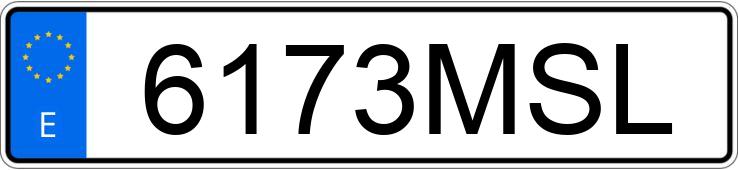 Numer rejestracyjny 6173MSL posiada FIAT TIPO