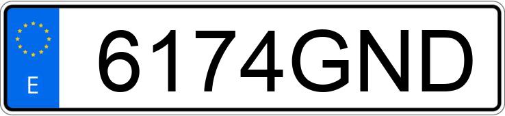 Numer rejestracyjny 6174GND posiada FORD FIESTA