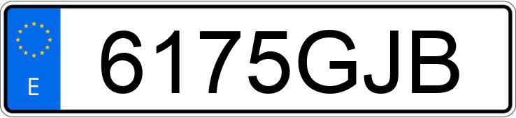 Numer rejestracyjny 6175GJB posiada SEAT IBIZA