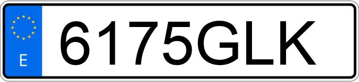 Numer rejestracyjny 6175GLK posiada BMW SERIE 3