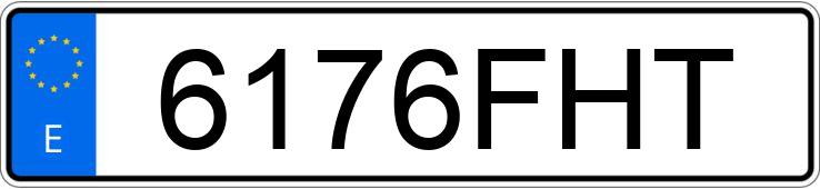 Numer rejestracyjny 6176FHT posiada RENAULT CLIO