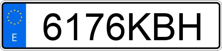 Numer rejestracyjny 6176KBH posiada SEAT ATECA