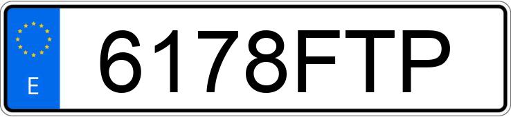Numer rejestracyjny 6178FTP posiada RENAULT MEGANE