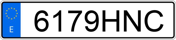 Numer rejestracyjny 6179HNC posiada SEAT EXEO