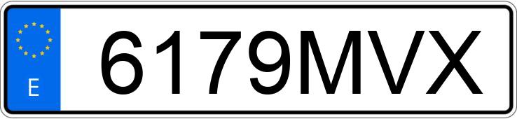 Numer rejestracyjny 6179MVX posiada VOLKSWAGEN GOLF