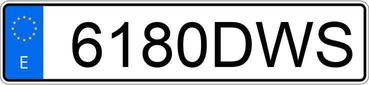 Numer rejestracyjny 6180DWS posiada KTM EXC 300