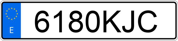 Numer rejestracyjny 6180KJC posiada BMW X3