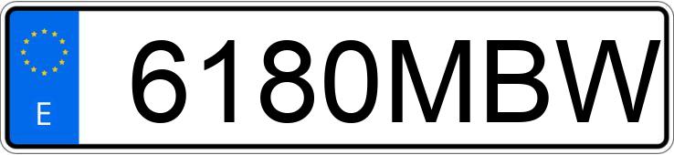Numer rejestracyjny 6180MBW posiada PORSCHE 911