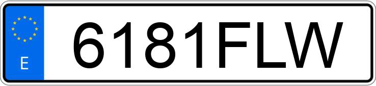 Numer rejestracyjny 6181FLW posiada CITROEN BERLINGO