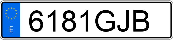 Numer rejestracyjny 6181GJB posiada BMW SERIE 1