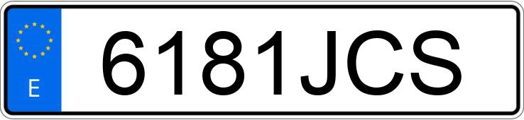 Numer rejestracyjny 6181JCS posiada RENAULT MEGANE