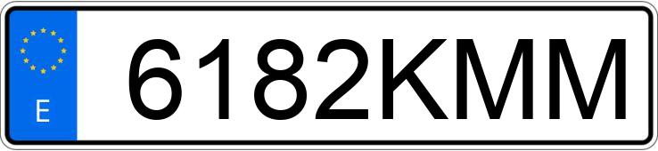 Numer rejestracyjny 6182KMM posiada BMW SERIE 3