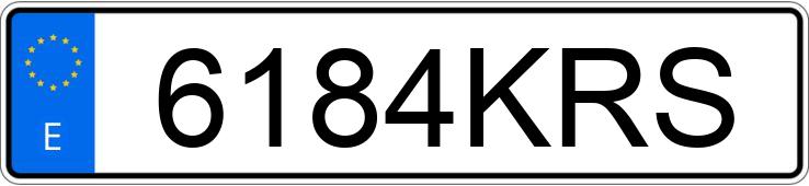 Numer rejestracyjny 6184KRS posiada CITROEN C3