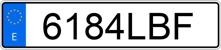 Numer rejestracyjny 6184LBF posiada KYMCO AGILITY CARRY
