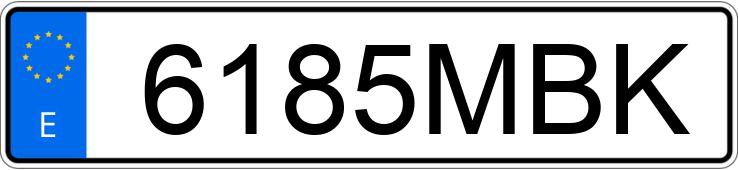 Numer rejestracyjny 6185MBK posiada KIA STONIC