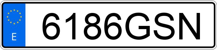 Numer rejestracyjny 6186GSN posiada VOLKSWAGEN SCIROCCO