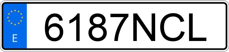 Numer rejestracyjny 6187NCL posiada BMW XM