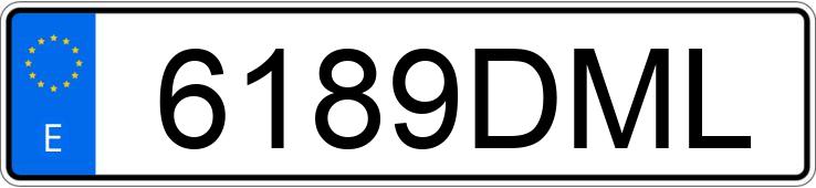 Registreringsnummeret 6189DML har NISSAN MICRA Registreringsnummeret 6189DML har NISSAN MICRA