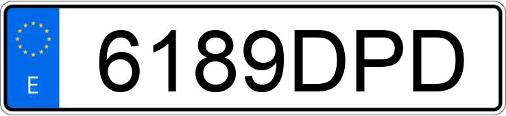 Numer rejestracyjny 6189DPD posiada TOYOTA PRIUS