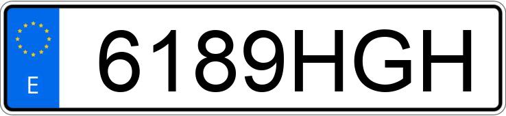 Numer rejestracyjny 6189HGH posiada VOLKSWAGEN POLO